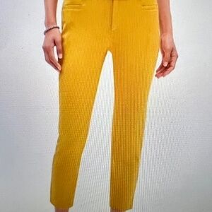 Banana Republic Sloan crop pant mustard color size 6